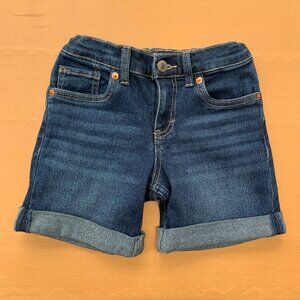 Levi’s Dark Wash Denim Shorts Kids Size 7 | Classic Summer Staple